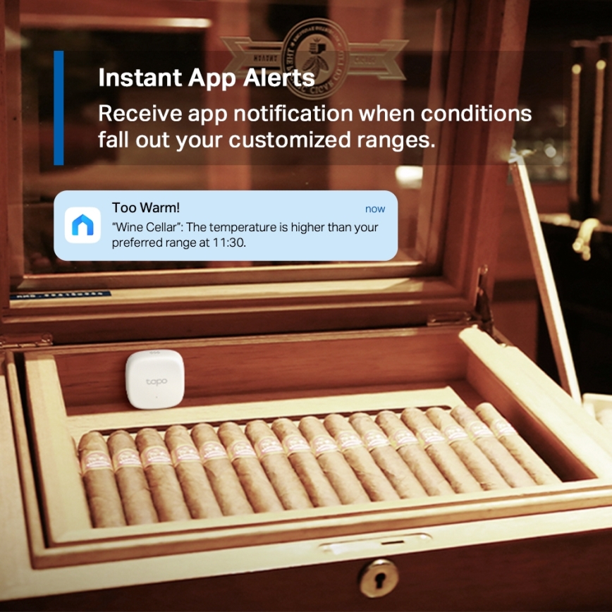 TP-Link - Intelligenter Sensor für Temperatur- und Luftfeuchtigkeitsmessung 1xCR2450