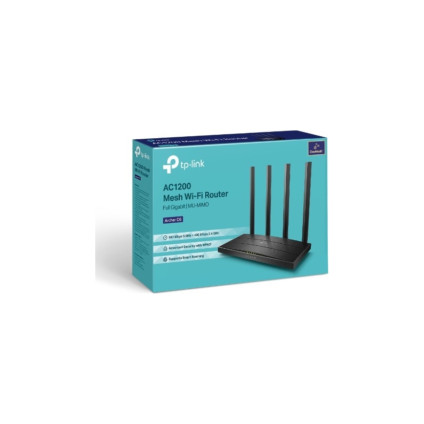 TP-Link - Kabelloser Gigabit MU-MIMO-Router Archer C6 V3.2 Wi-Fi