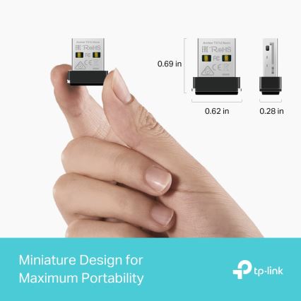 TP-Link - Kabelloser Nano-USB-Adapter mit Wi‑Fi 6