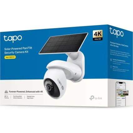 TP-Link - Außen-Solarkamera mit Sensor, IP65, Wi-Fi