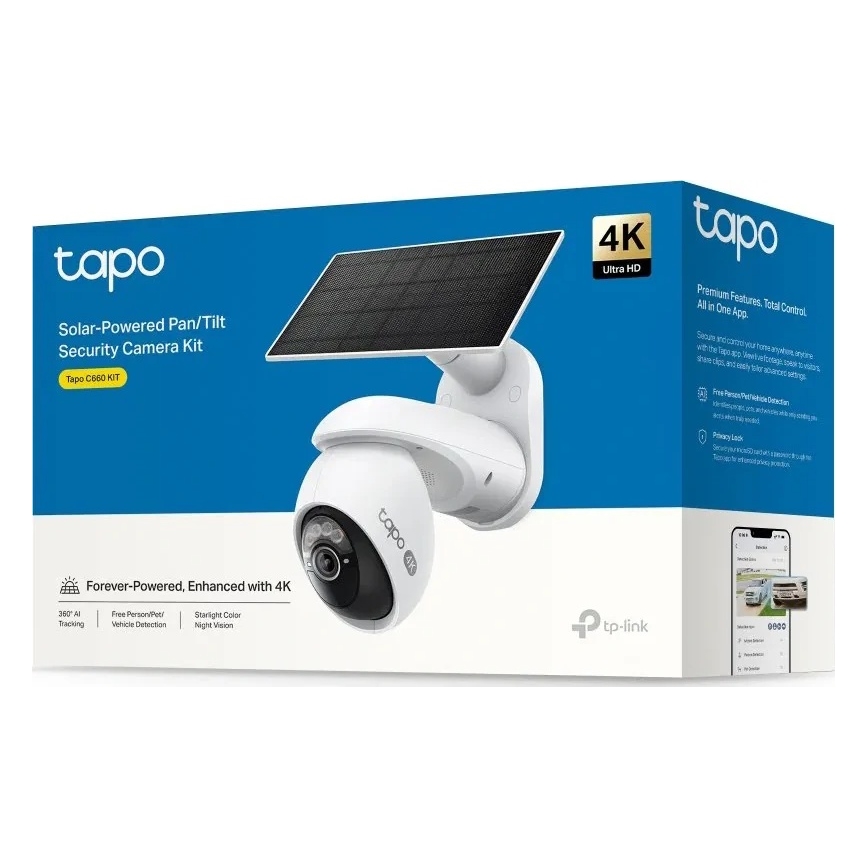 TP-Link - Außen-Solarkamera mit Sensor, IP65, Wi-Fi