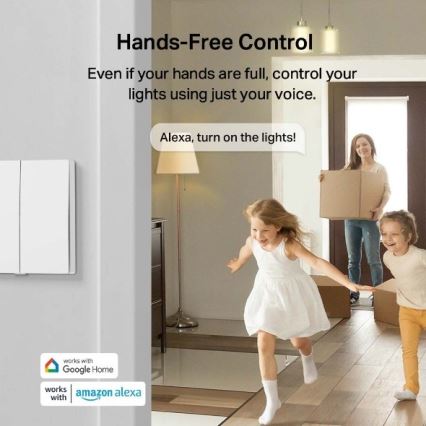 TP-Link - Smart-Lichtschalter, 2 Tasten, 2xAAA
