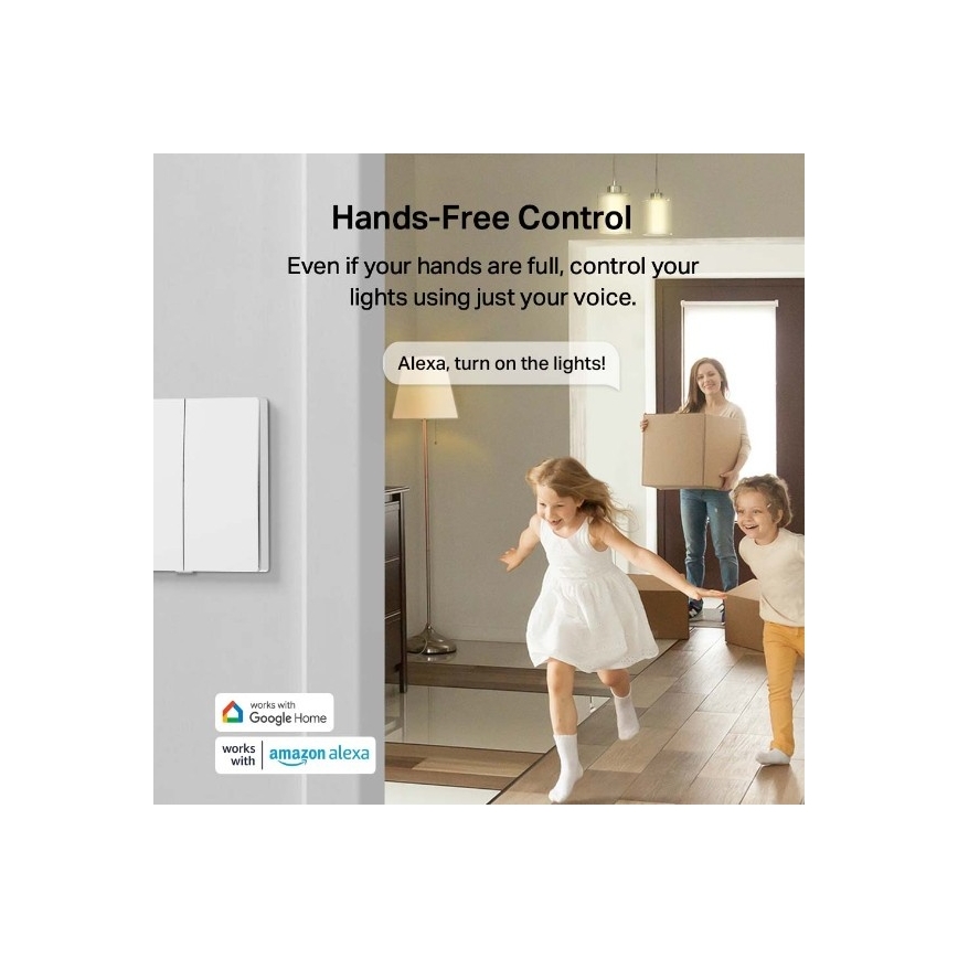 TP-Link - Smart-Lichtschalter, 2 Tasten, 2xAAA