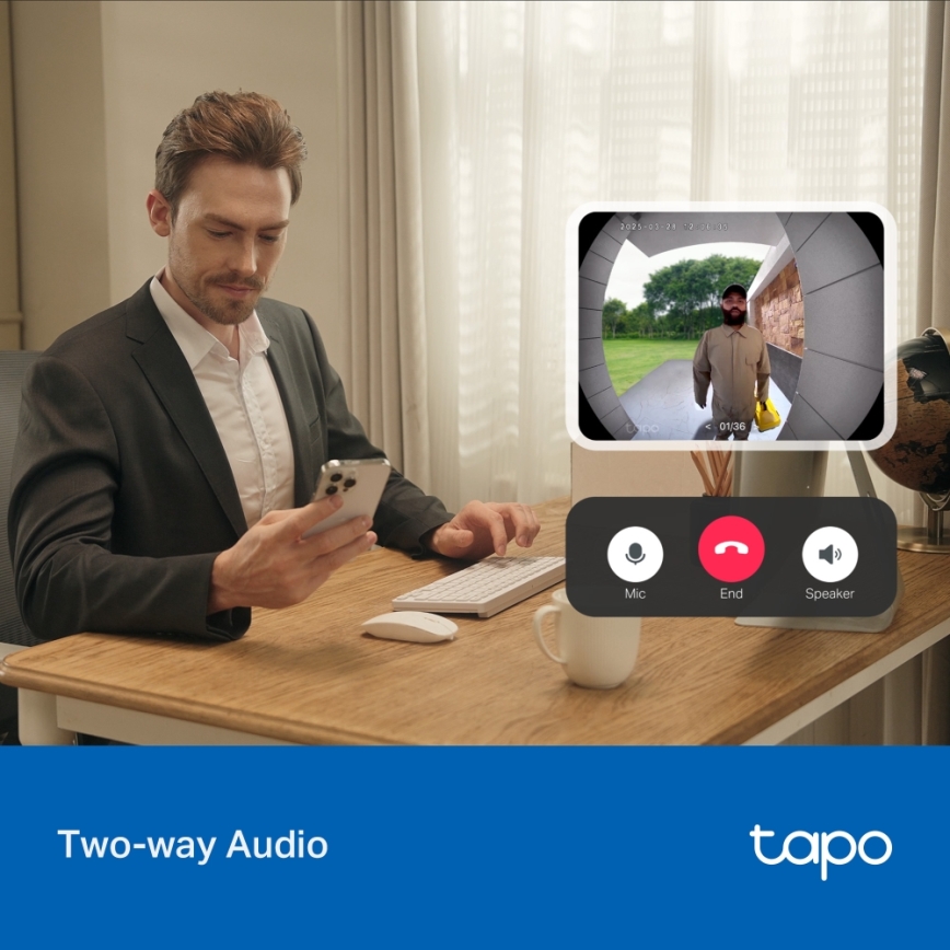 TP-Link - Smarte Mini-Video-Türklingel mit Wi-Fi