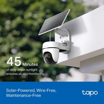 TP-Link - Smarte Solarkamera 5V IP65 Wi‑Fi