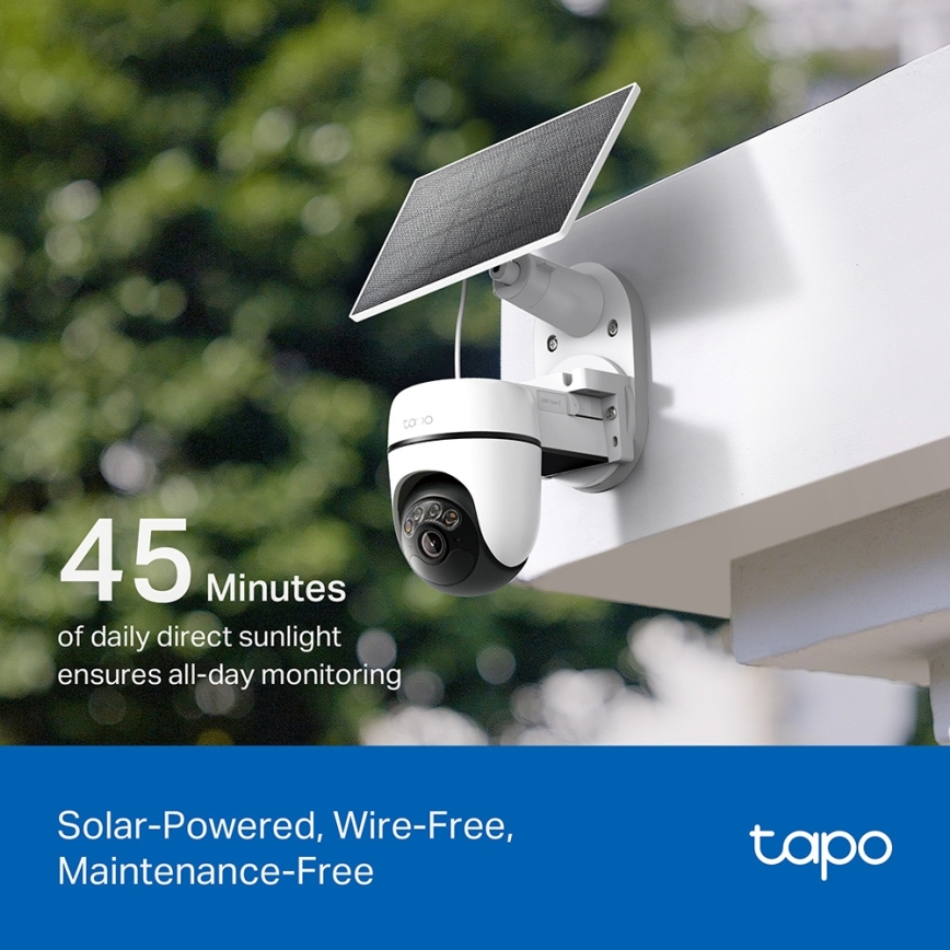 TP-Link - Smarte Solarkamera 5V IP65 Wi‑Fi