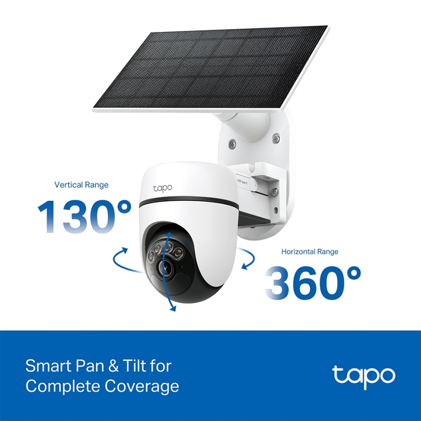 TP-Link - Smarte Solarkamera 5V IP65 Wi‑Fi