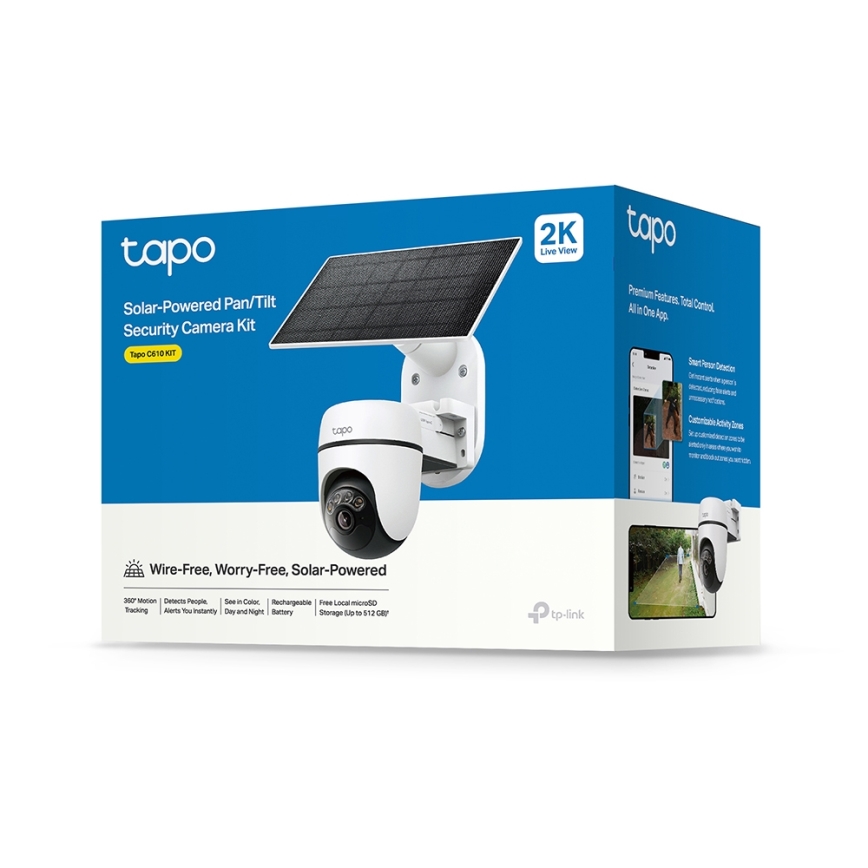 TP-Link - Smarte Solarkamera 5V IP65 Wi‑Fi