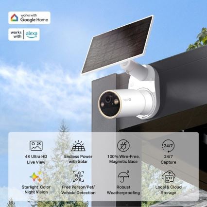 TP-Link - Außen-Solarkamera mit Sensor IP66 Wi-Fi