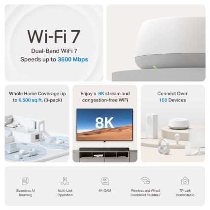 TP-Link - Wi-Fi 7 Mesh-System für das ganze Zuhause Deco BE22