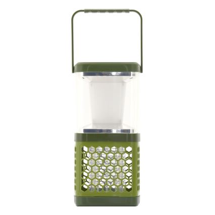 Tragbare, aufladbare LED-Leuchte mit Insektenfalle LED/3W/1800 mAh grün