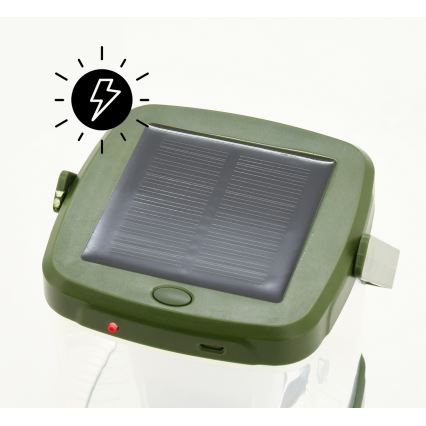 Tragbare, aufladbare LED-Leuchte mit Insektenfalle LED/3W/1800 mAh grün