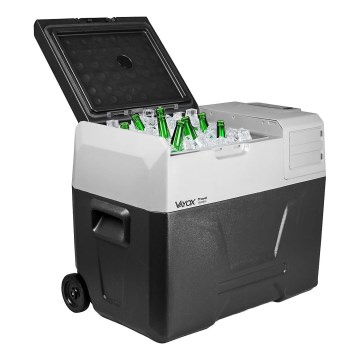 Tragbare Auto-Kühlbox mit LCD-Anzeige 40 l 230V/12V/24V schwarz