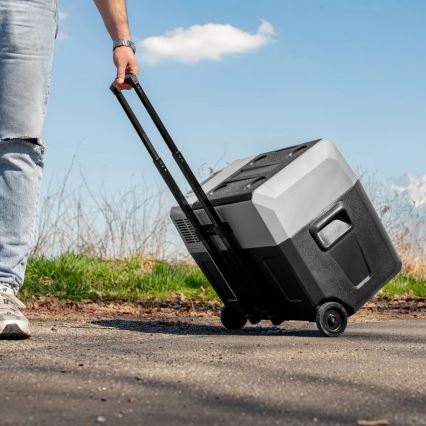 Tragbare Auto-Kühlbox mit LCD-Anzeige 40 l 230V/12V/24V schwarz