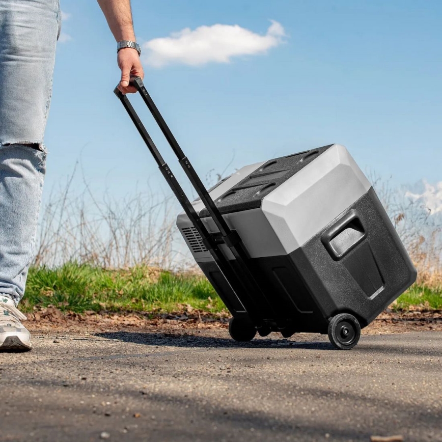 Tragbare Auto-Kühlbox mit LCD-Anzeige 40 l 230V/12V/24V schwarz