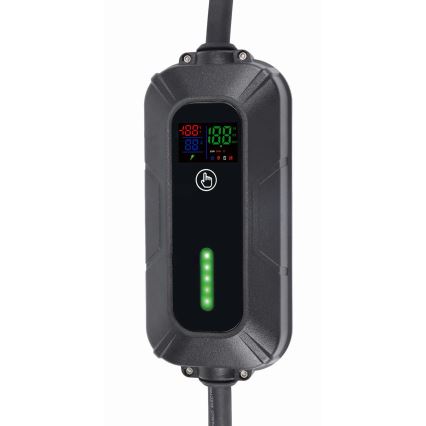 Mobile Ladestation für Elektrofahrzeuge (EV/PHEV) – AC Typ 2, 32 A / 400 V, 22 kW, IP55, 5 m + Adapter 230 V, 3,7 kW + Transporttasche