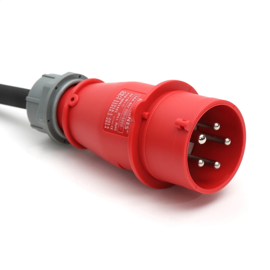 Mobile Ladestation für Elektrofahrzeuge (EV/PHEV) – AC Typ 2, 32 A / 400 V, 22 kW, IP55, 5 m + Adapter 230 V, 3,7 kW + Transporttasche
