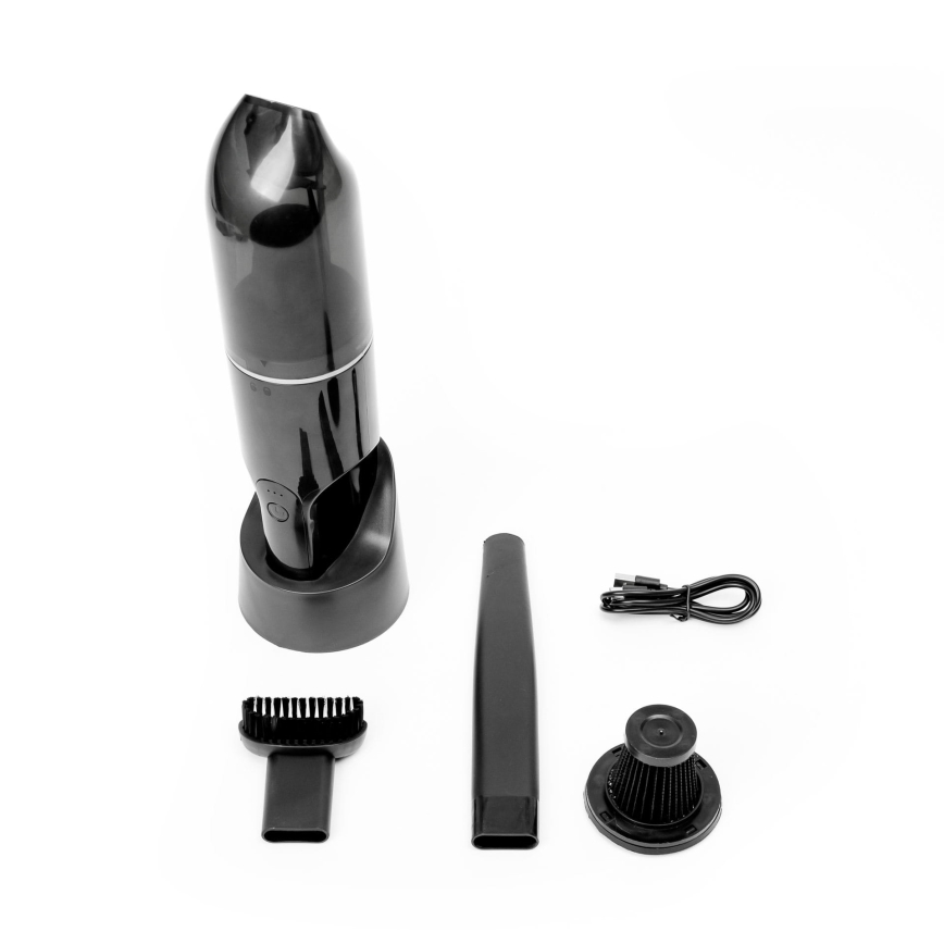 Tragbarer, aufladbarer Auto-Staubsauger 75W/2000 mAh schwarz