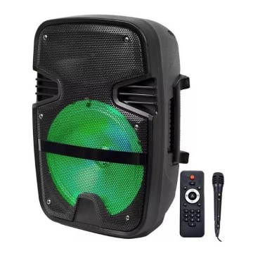 Tragbarer Bluetooth-Lautsprecher mit Mikrofon 15W/3,7V LED RGB + FB
