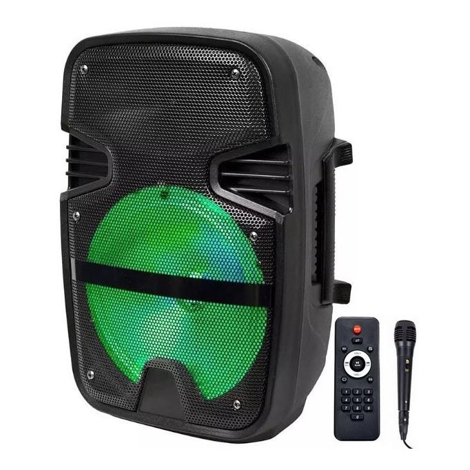 Tragbarer Bluetooth-Lautsprecher mit Mikrofon 15W/3,7V LED RGB + FB
