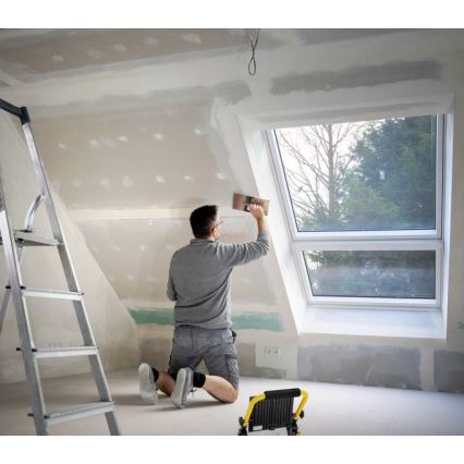 Tragbarer LED-Strahler TIGRA LED/100W/4000K IP54 schwarz/gelb