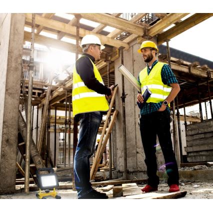 Dimmbarer tragbarer LED-Strahler TIGRA LED/20W/3,7V 4000K IP54 4400 mAh schwarz/gelb