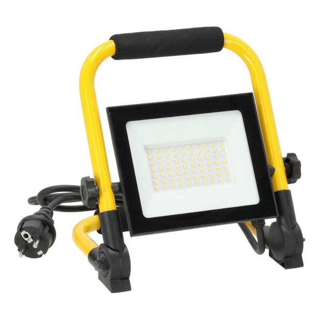 Tragbarer LED-Strahler TIGRA LED/50W/4000K IP54 schwarz/gelb