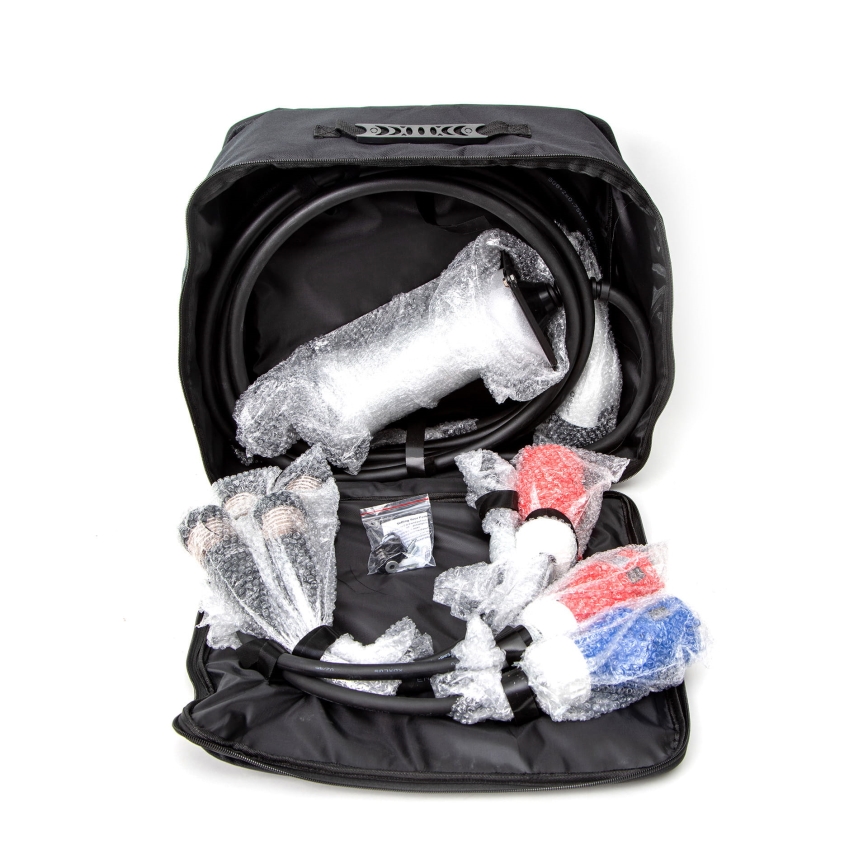 Tragbares Ladegerät für Elektrofahrzeuge mit 4 Type-2-Adaptern 32A/480V 22kW 5m IP67