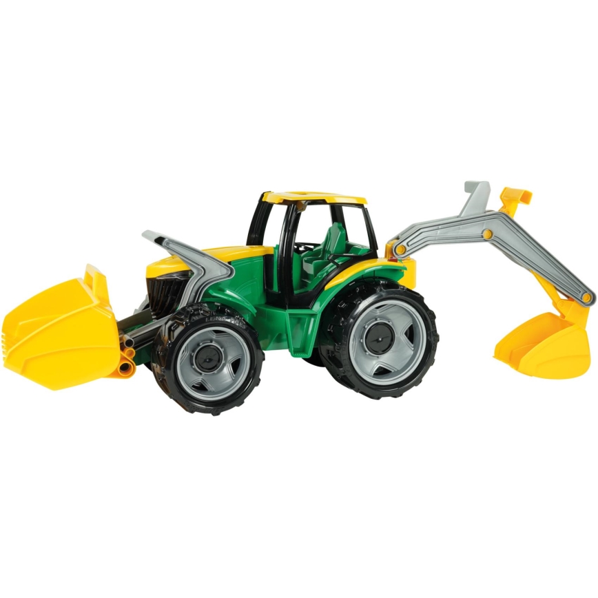 Traktor mit Frontlader, 65 cm, grün/gelb