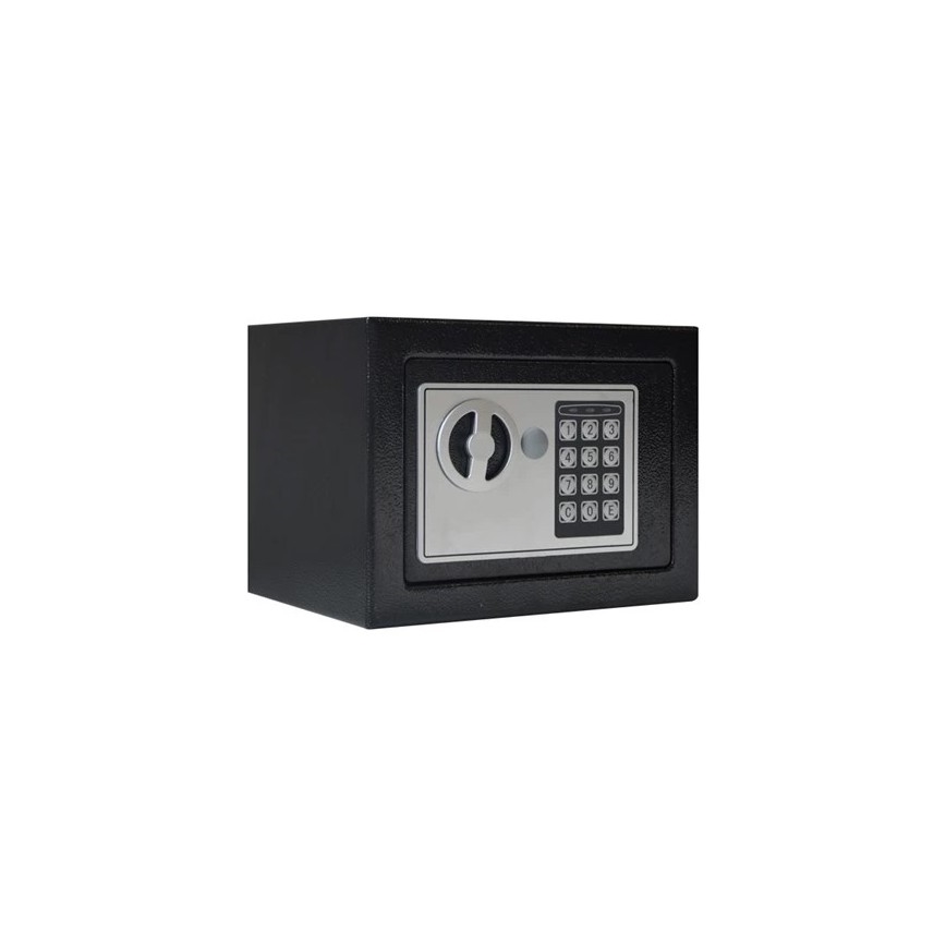 Tresor 4xAA 23x17 cm schwarz/matt Chrom