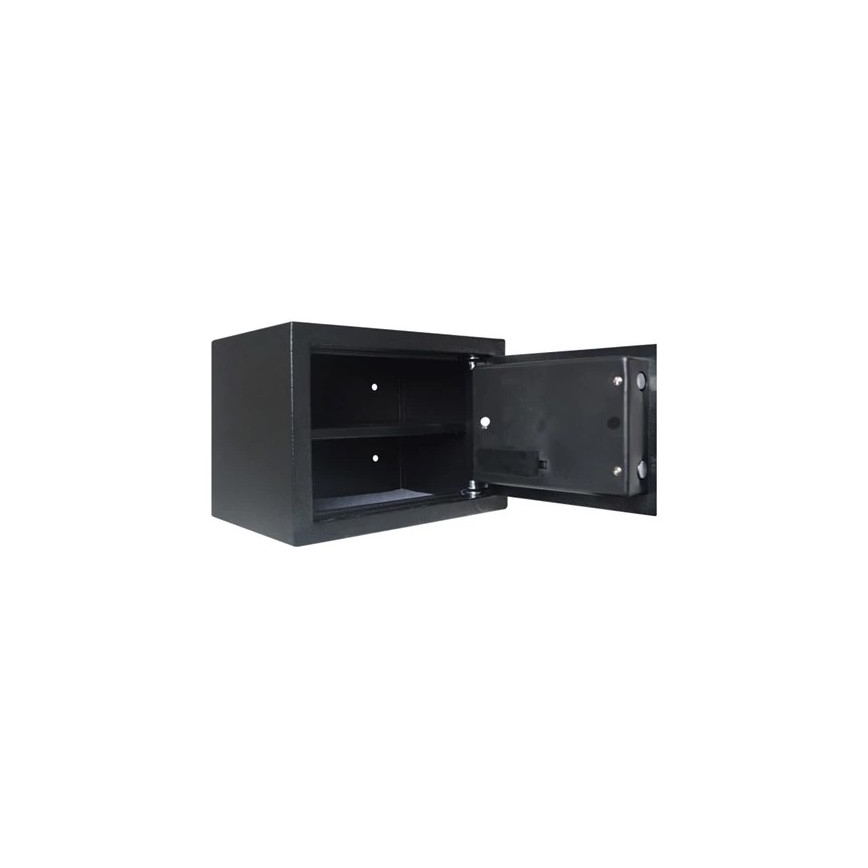 Tresor 4xAA 35x25 cm schwarz/matt Chrom