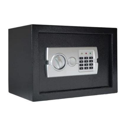 Tresor 4xAA 35x25 cm schwarz/matt Chrom