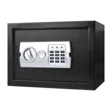 Tresor 4xAA 35x25 cm schwarz/matt Chrom