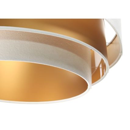 Deckenleuchte an Kabel TRINITI 1xE27/60W/230V weiß/gold