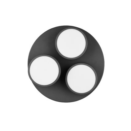 Trio - dimmbare LED-Deckenleuchte FRANKLIN 3xLED/8,5W/230V 3000K Ø 35 cm schwarz