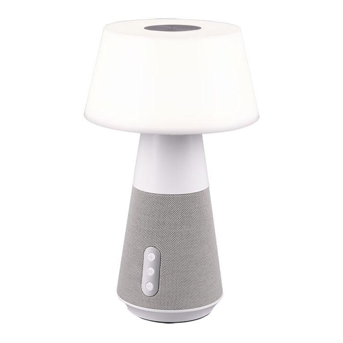 Trio - Dimmbare LED-Tischleuchte mit Bluetooth-Lautsprecher und USB LED/4,5W/230V