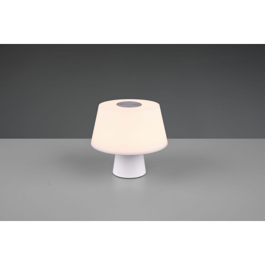 Trio - Dimmbare LED-Tischleuchte mit Bluetooth-Lautsprecher und USB LED/4,5W/230V