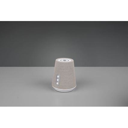Trio - Dimmbare LED-Tischleuchte mit Bluetooth-Lautsprecher und USB LED/4,5W/230V