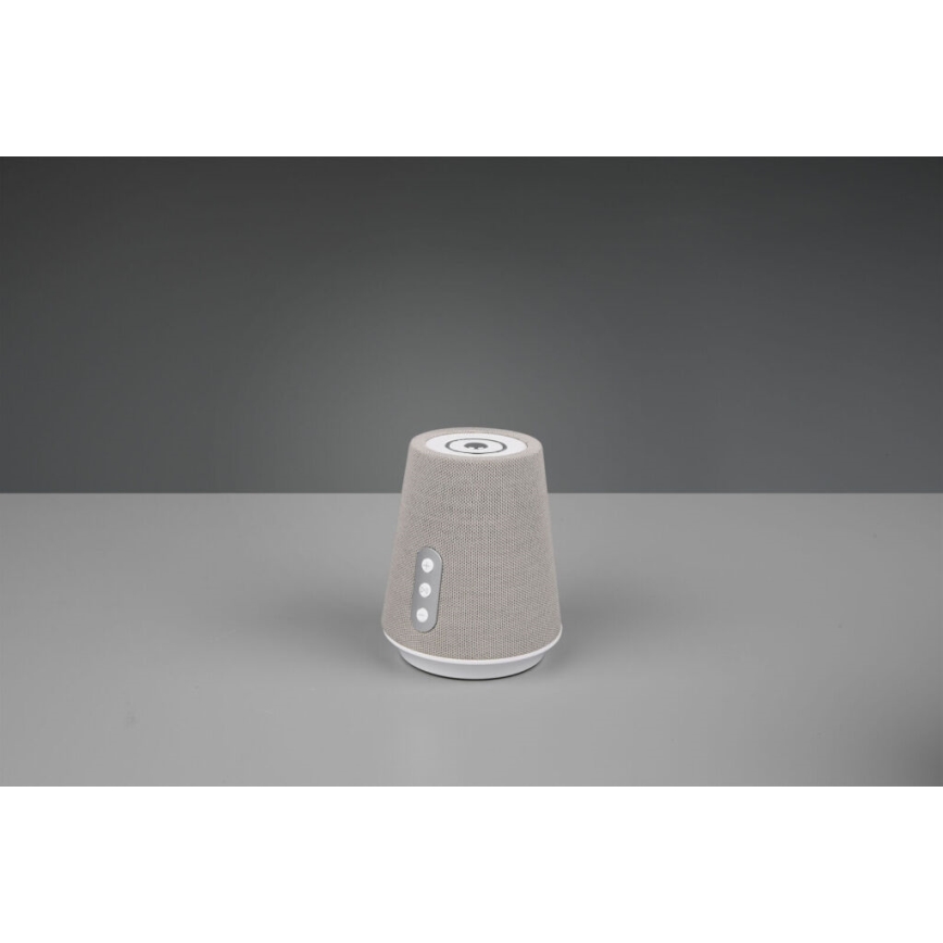 Trio - Dimmbare LED-Tischleuchte mit Bluetooth-Lautsprecher und USB LED/4,5W/230V