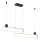 Trio - GRANT, dimmbare LED-Pendelleuchte an Kabel, 54 W / 230 V, 2300/3000/4000 K, schwarz/gold