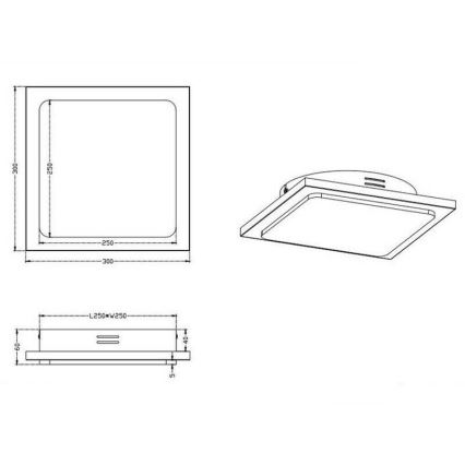 TRIO - LED Dimmbare Deckenleuchte DENVER 1xLED/20W/230V Patina