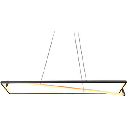 Trio - Dimmbare LED-Hängeleuchte an Kabel EDGE LED/35W/230V 2300/3000/4000K schwarz/gold
