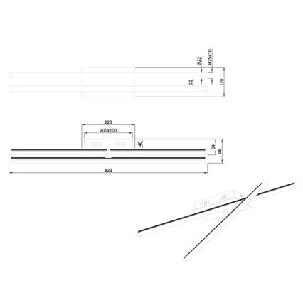 Trio - LED dimmbarer Einbaukronleuchter SMARAGD 2xLED/8W/230V 3000-6000K