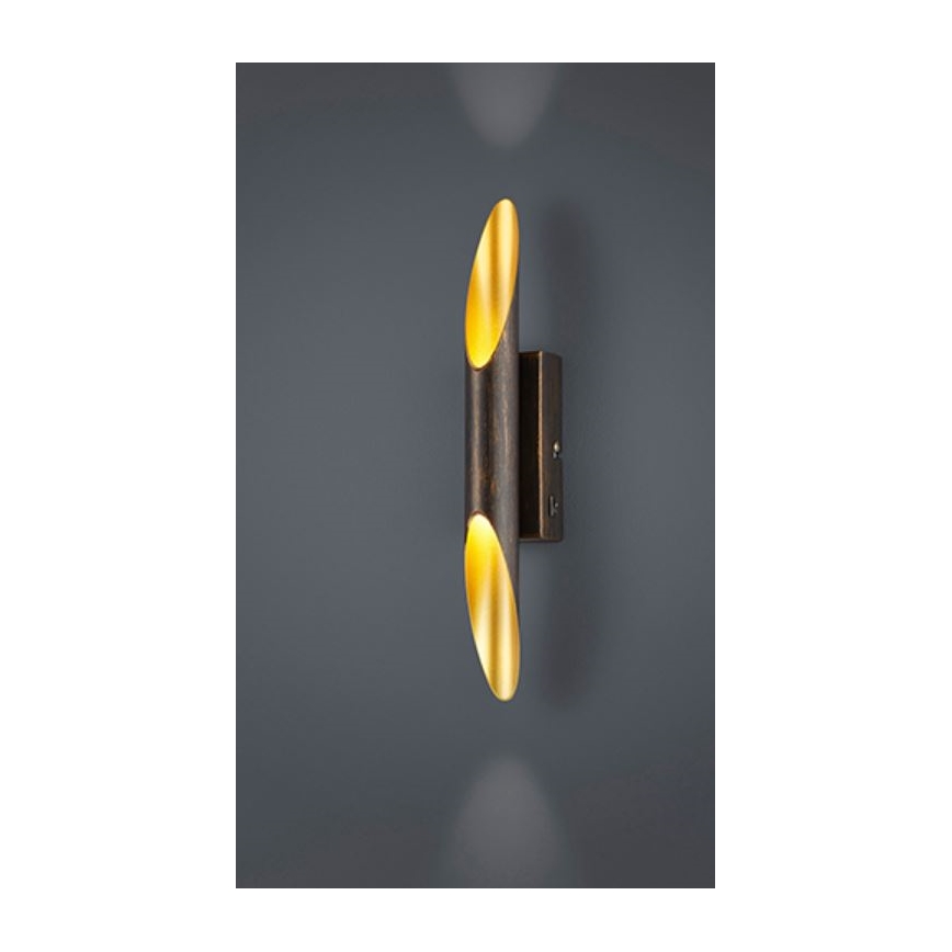 Trio - LED-Wandbeleuchtung BOLERO 2xLED/3,1W/230V CRI 90 Kupfer