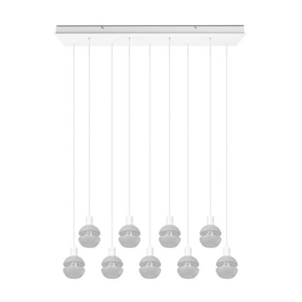 Trio - Pendelleuchte an Kabel MELA 9xE14/25W/230V weiß