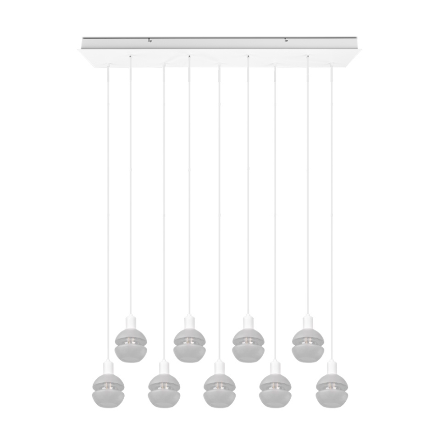Trio - Pendelleuchte an Kabel MELA 9xE14/25W/230V weiß