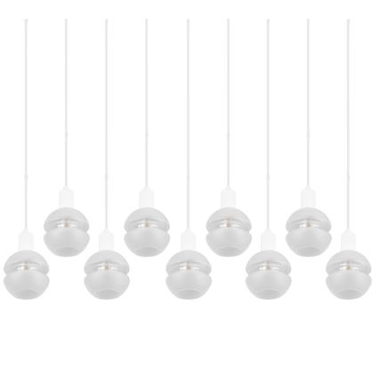 Trio - Pendelleuchte an Kabel MELA 9xE14/25W/230V weiß