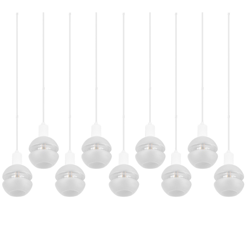 Trio - Pendelleuchte an Kabel MELA 9xE14/25W/230V weiß