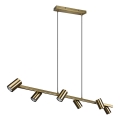 Trio - Pendelleuchte MARLEY 6xGU10/35W/230V Messing