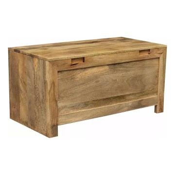 Truhe HINA 45x90 cm Massivholz/Mangobaum